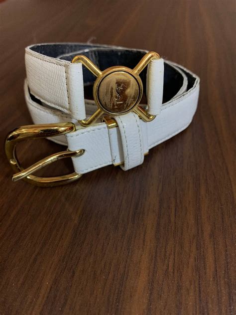 white belt ysl|YSL belt used.